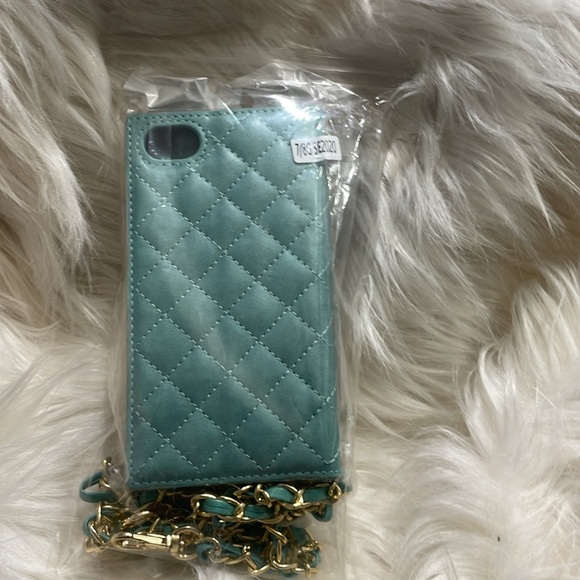 Teal & Gold, Cross Body Phone Case - Picture 9 of 10